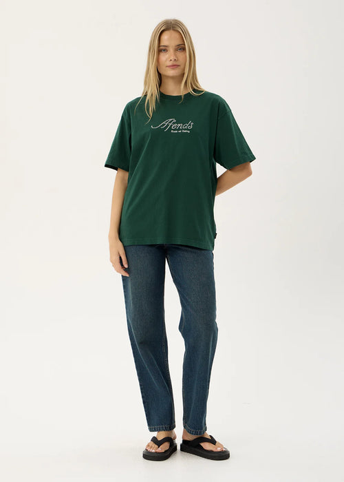 Afends Horoscope Recycled Boxy Tee - Washed Pine