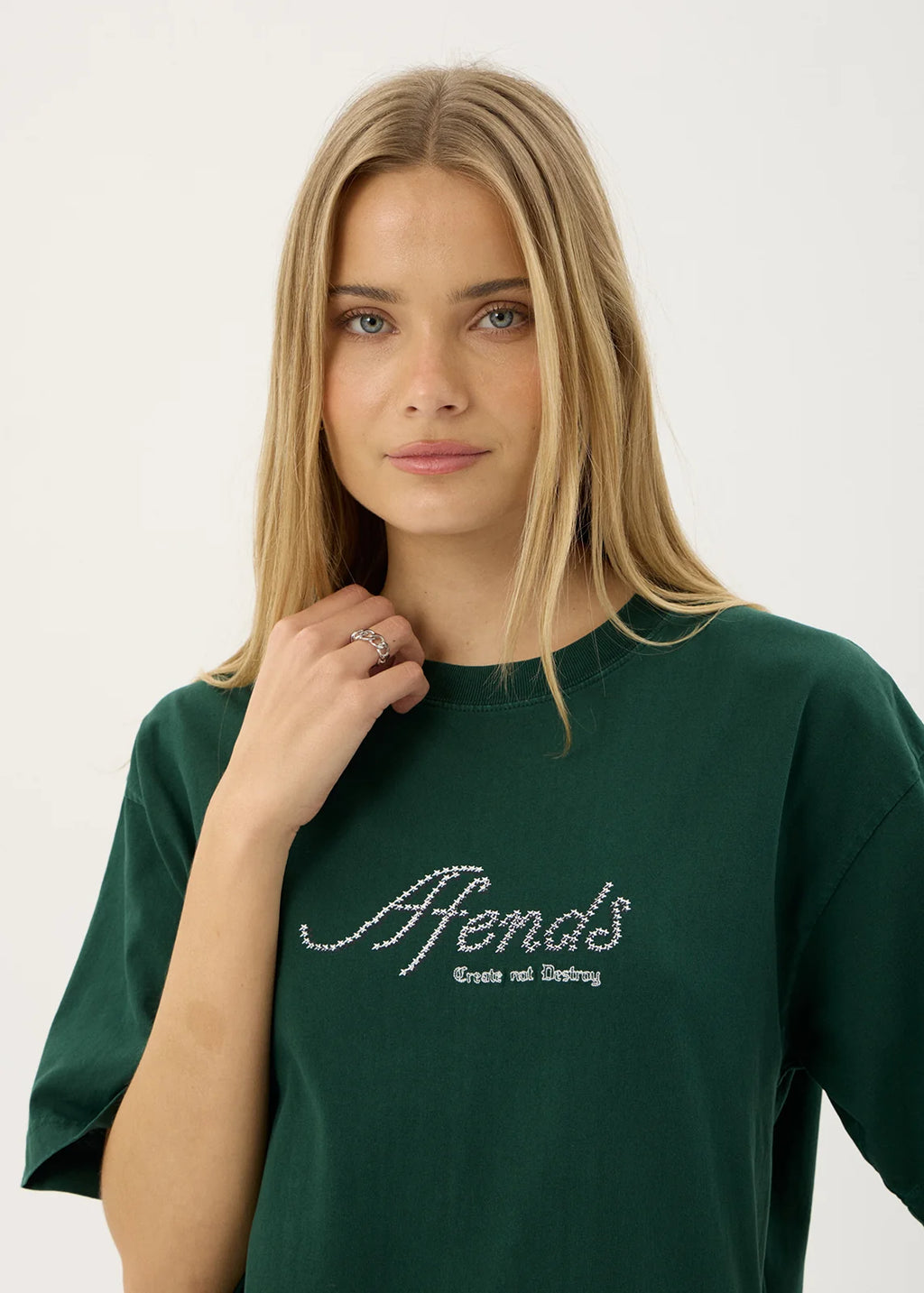 Afends Horoscope Recycled Boxy Tee - Washed Pine