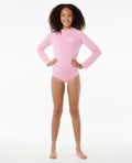 Rip Curl Icon Brushed Long Sleeve Rash Vest - Girls (8-16 years)