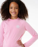 Icon Brushed Long Sleeve Rash Vest - Girls (8-16 years)