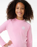 Icon Brushed Long Sleeve Rash Vest - Girls (8-16 years)