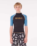 Rip Curl Shock UPF Short Sleeve Rash Vest Boys