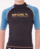Rip Curl Shock UPF Short Sleeve Rash Vest Boys