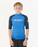 Rip Curl Shock UPF Short Sleeve Rash Vest Boys
