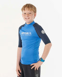 Rip Curl Shock UPF Short Sleeve Rash Vest Boys