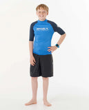 Rip Curl Shock UPF Short Sleeve Rash Vest Boys