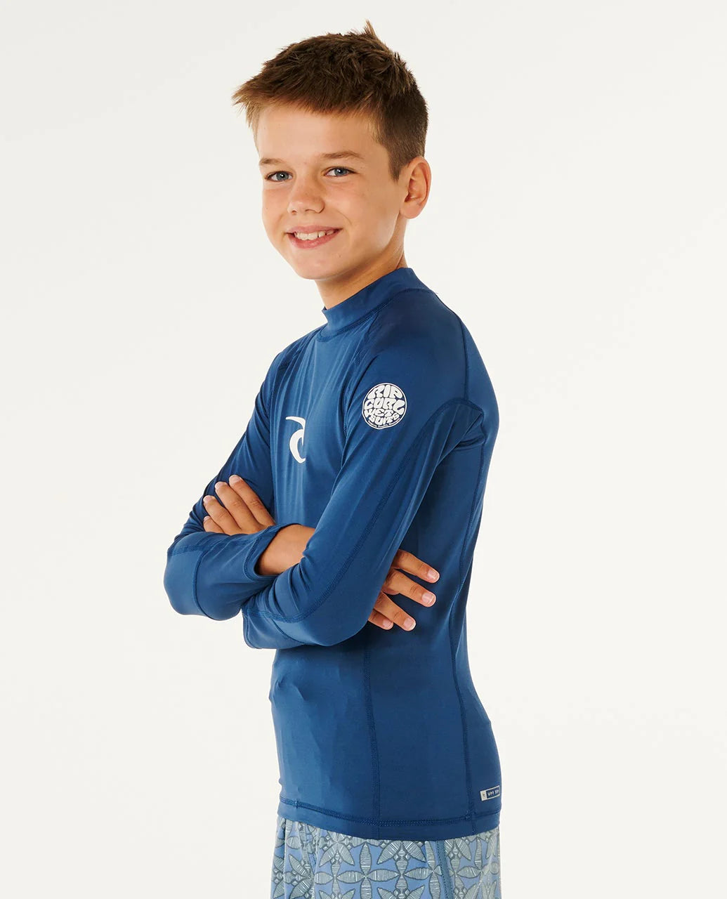 Rip Curl Waves UPF Long Sleeve Rash Vest Boys
