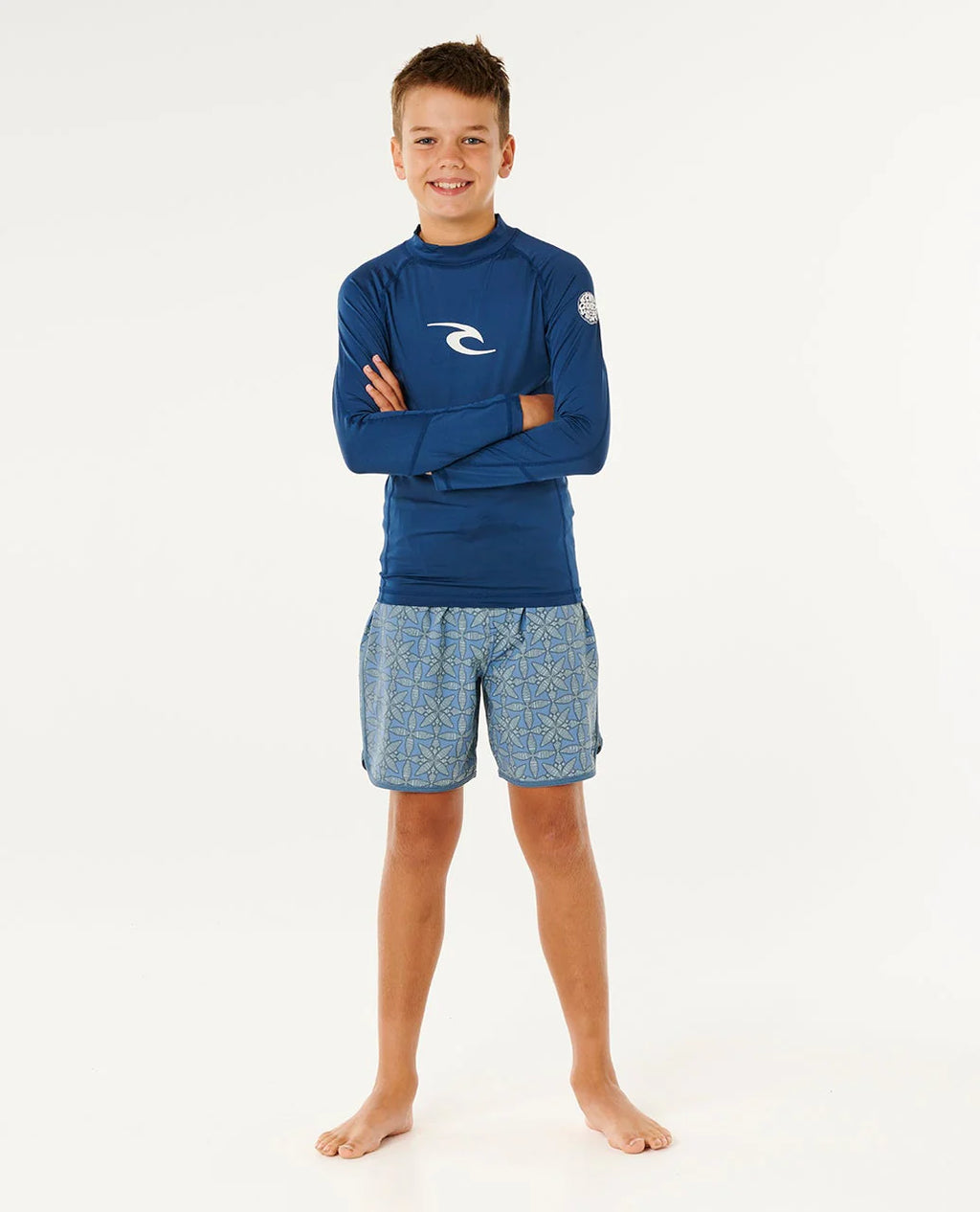 Rip Curl Waves UPF Long Sleeve Rash Vest Boys