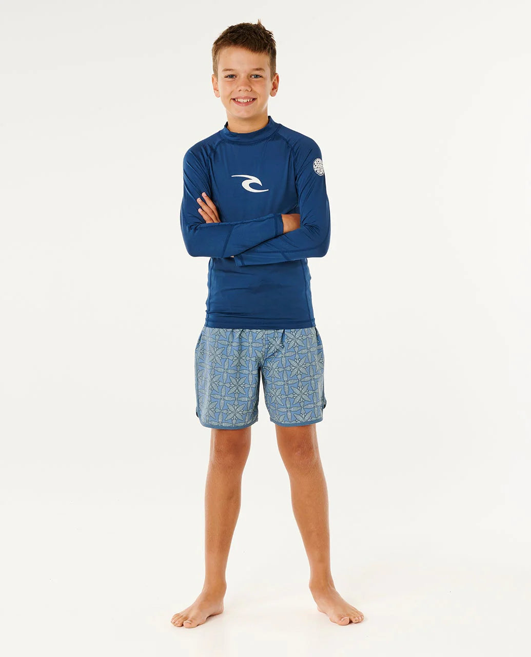 Rip Curl Waves UPF Long Sleeve Rash Vest Boys