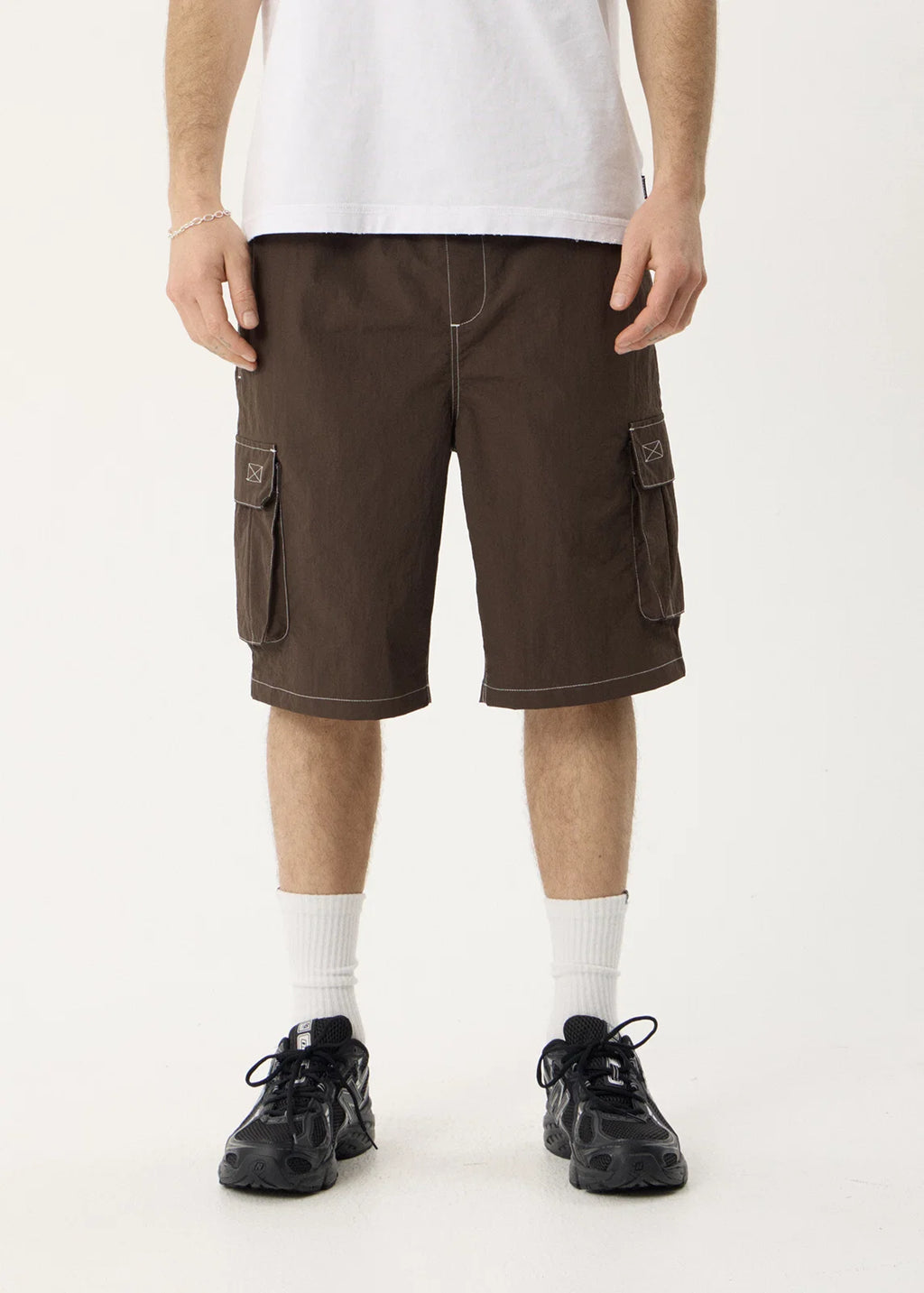 Afends Equipment Recycled Cargo Short 22 Inch - Coffee