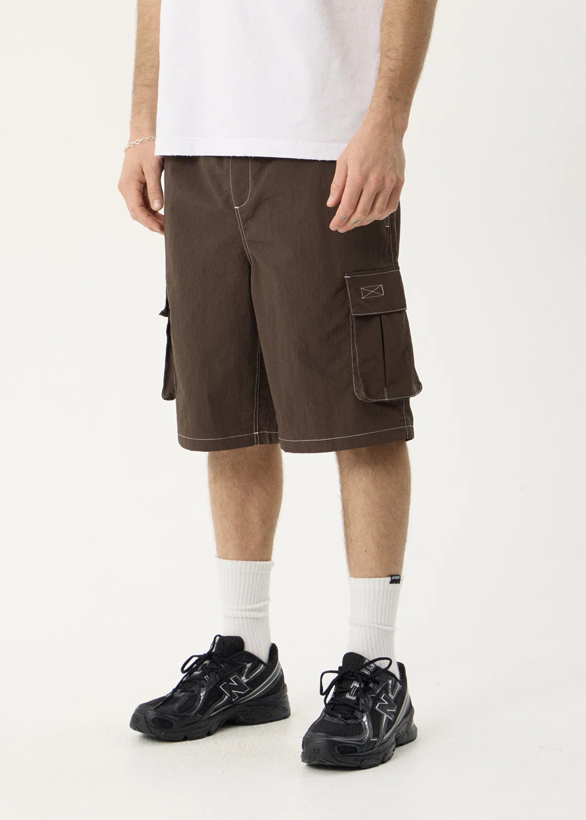 Afends Equipment Recycled Cargo Short 22 Inch - Coffee
