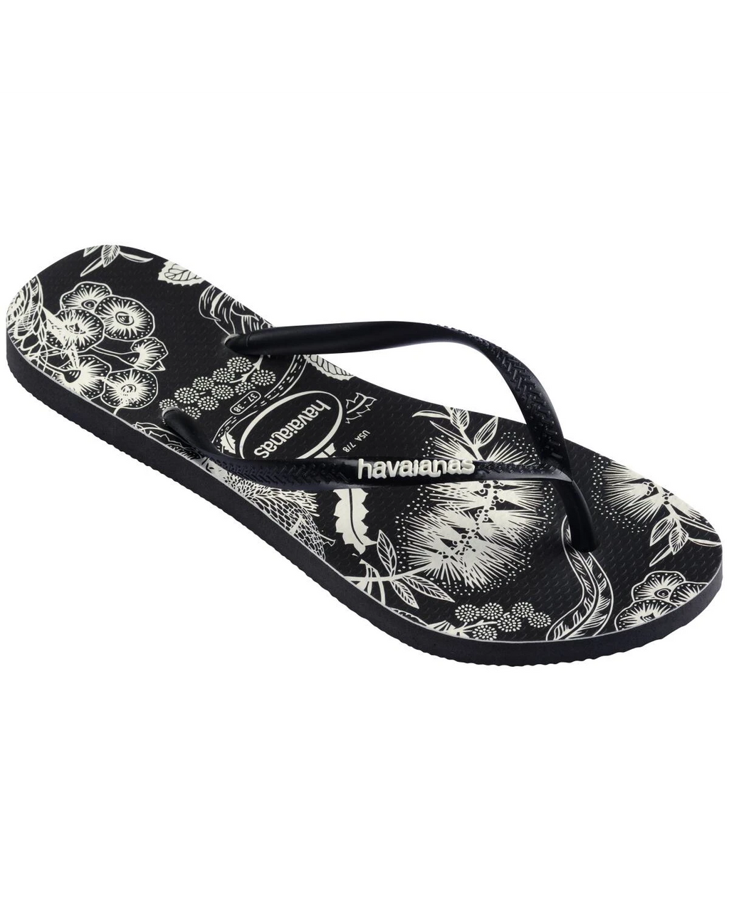 Havainas Slim B & W Native Black/White