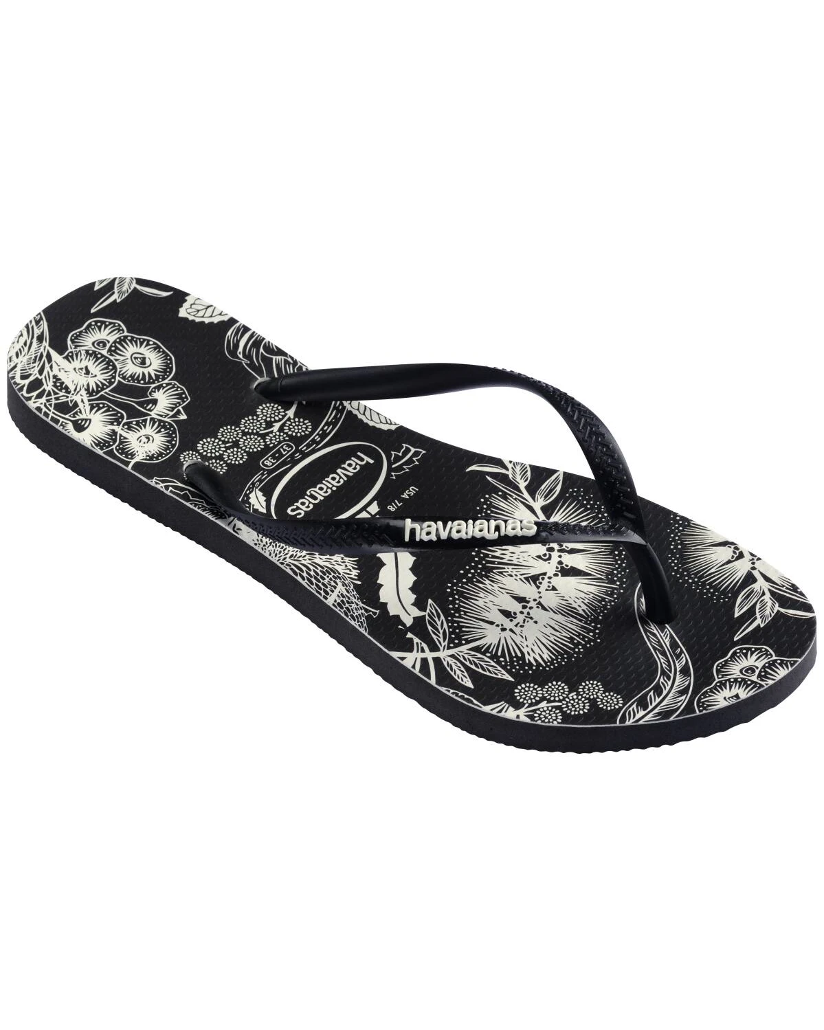 Havainas Slim B & W Native Black/White