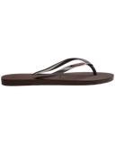 Havainas Slim Metal Logo Dark Brown