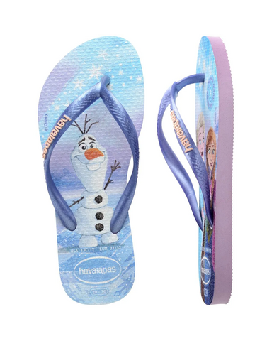 Havaianas Kids Slim Princess Frozen Purple Fantasy