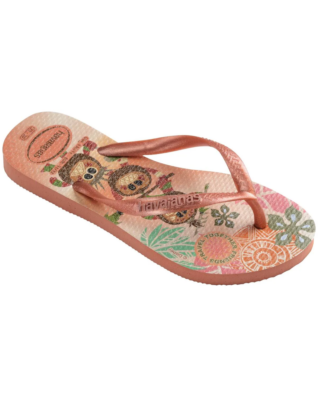 Havaianas Kids Slim Princess Moana Pink Clay