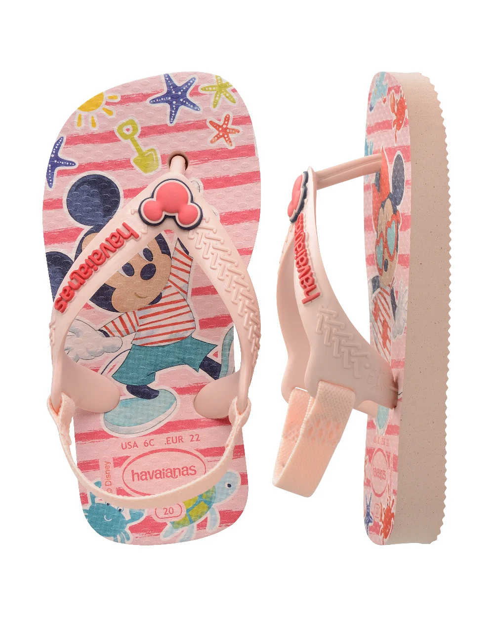 Havaianas Baby Disney Classics II  Mickie & Minnie Pink/Red