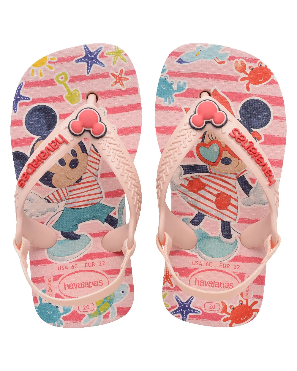 Havaianas Baby Disney Classics II  Mickie & Minnie Pink/Red