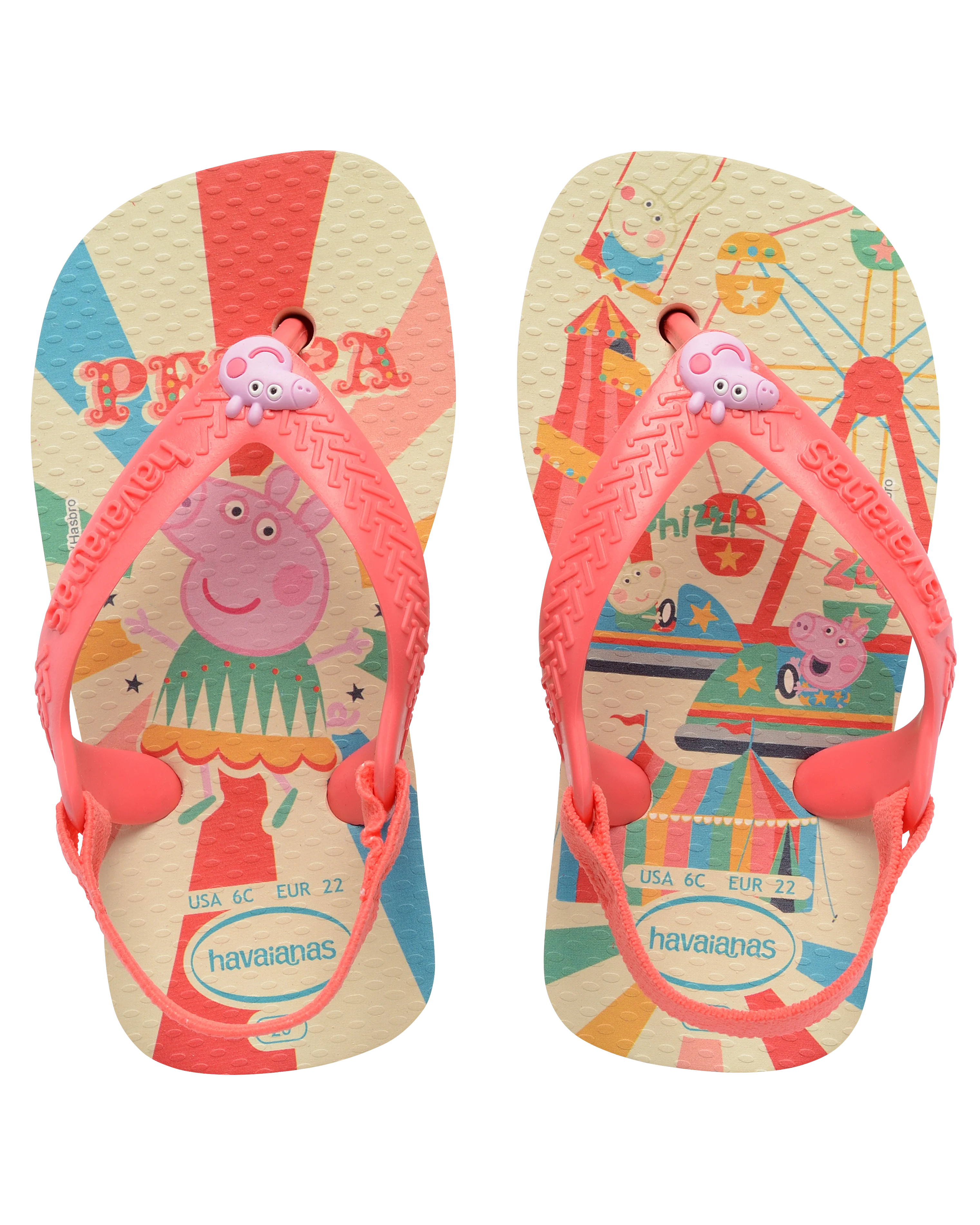 Havaianas Baby Peppa Pig Circus Buttercream/Coral