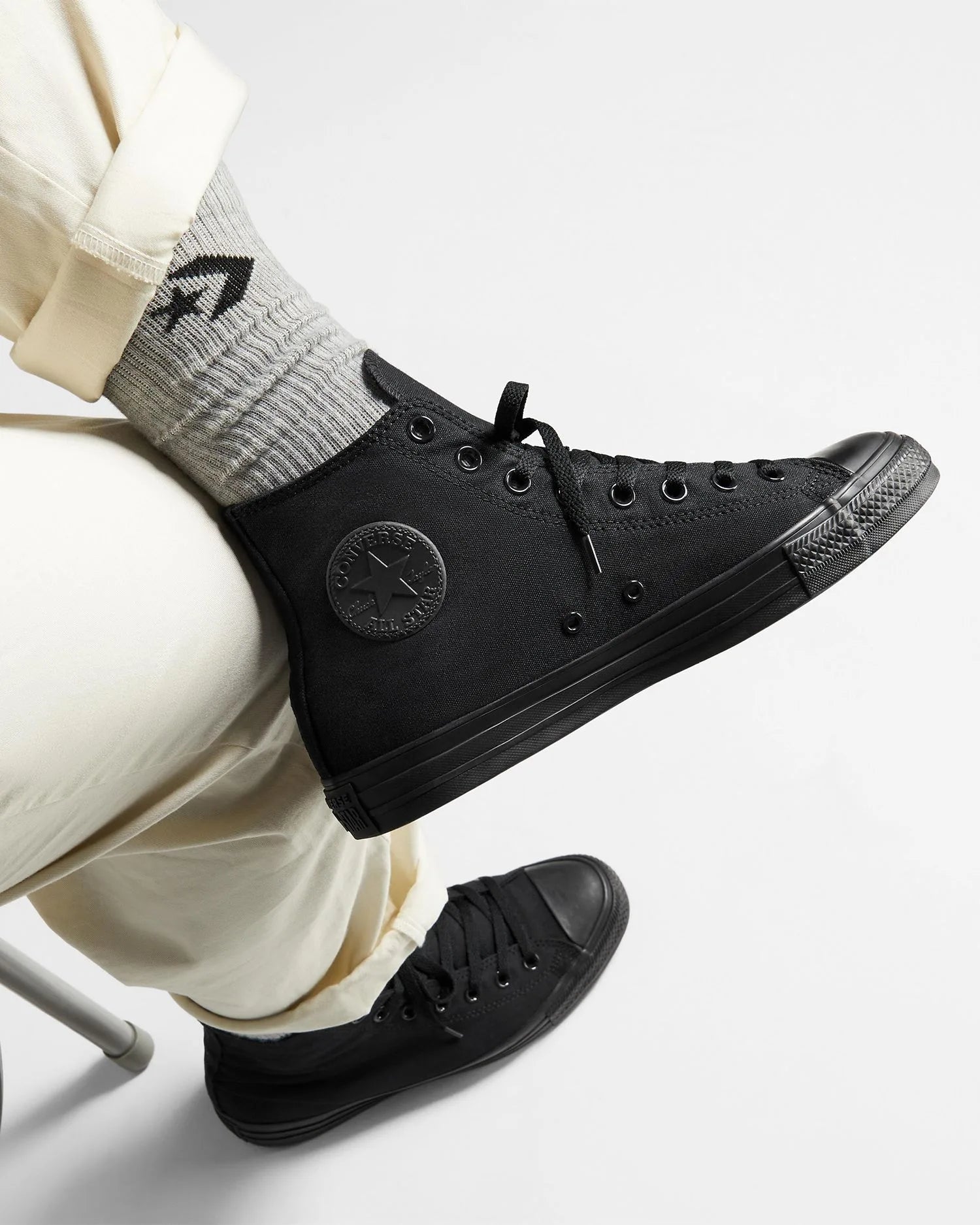 Converse Unisex Chuck Taylor All Star Classic Colour High Top Black Mono