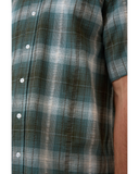 Thrills Cheap Thrills Check Short Sleeve Cropped Shirt - Tarmac