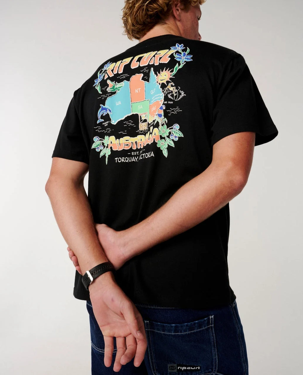 Rip Curl Australia Map Desto Tee