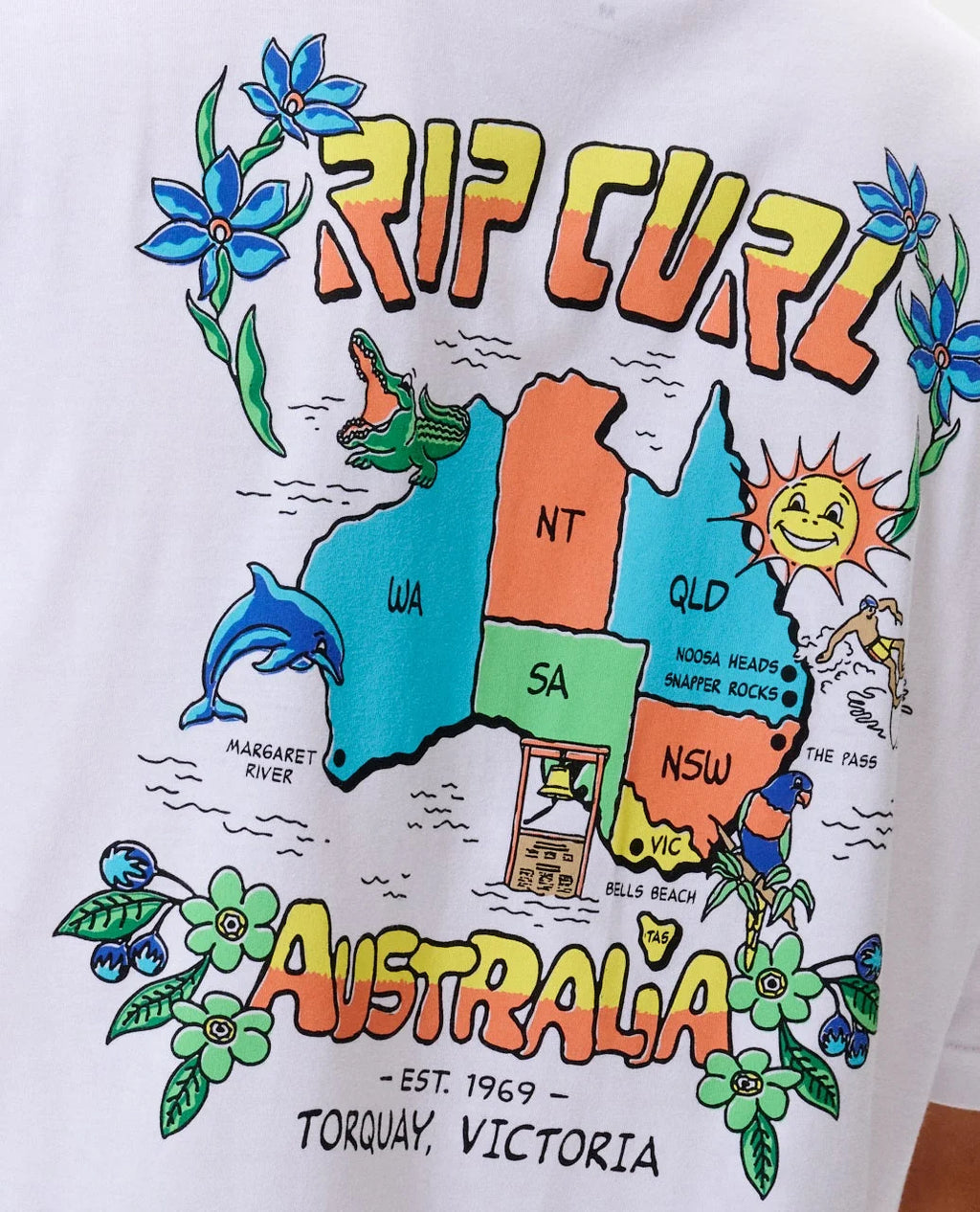 Rip Curl Australia Map Desto Tee