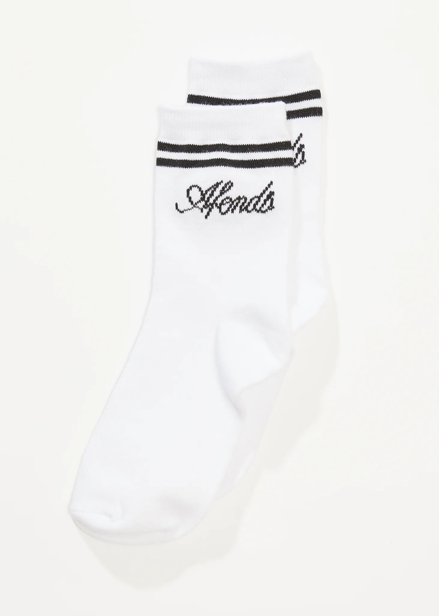 Afends Notice Recycled Socks Two Pack White / Black