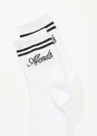 Notice Recycled Socks Two Pack White / Black