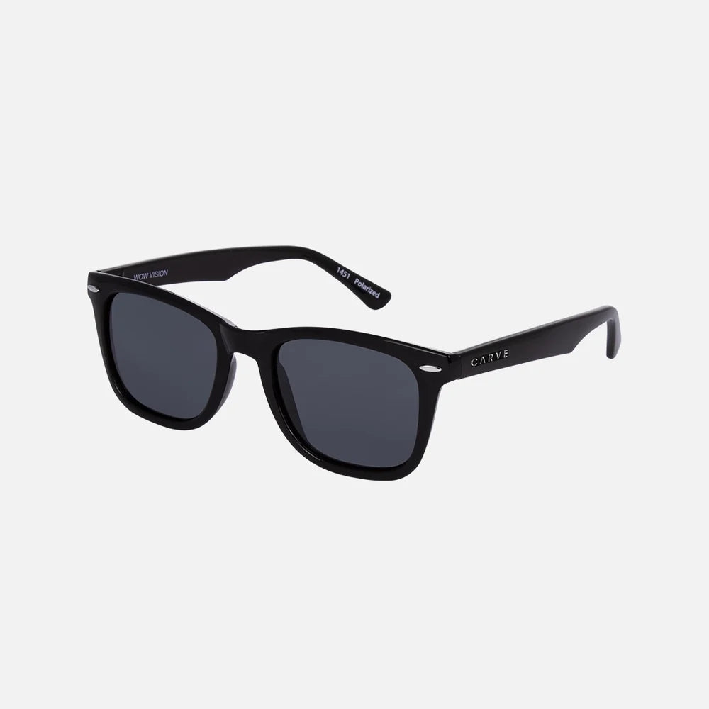 Carve Wow Polarized Gloss Black Frame Sunglasses