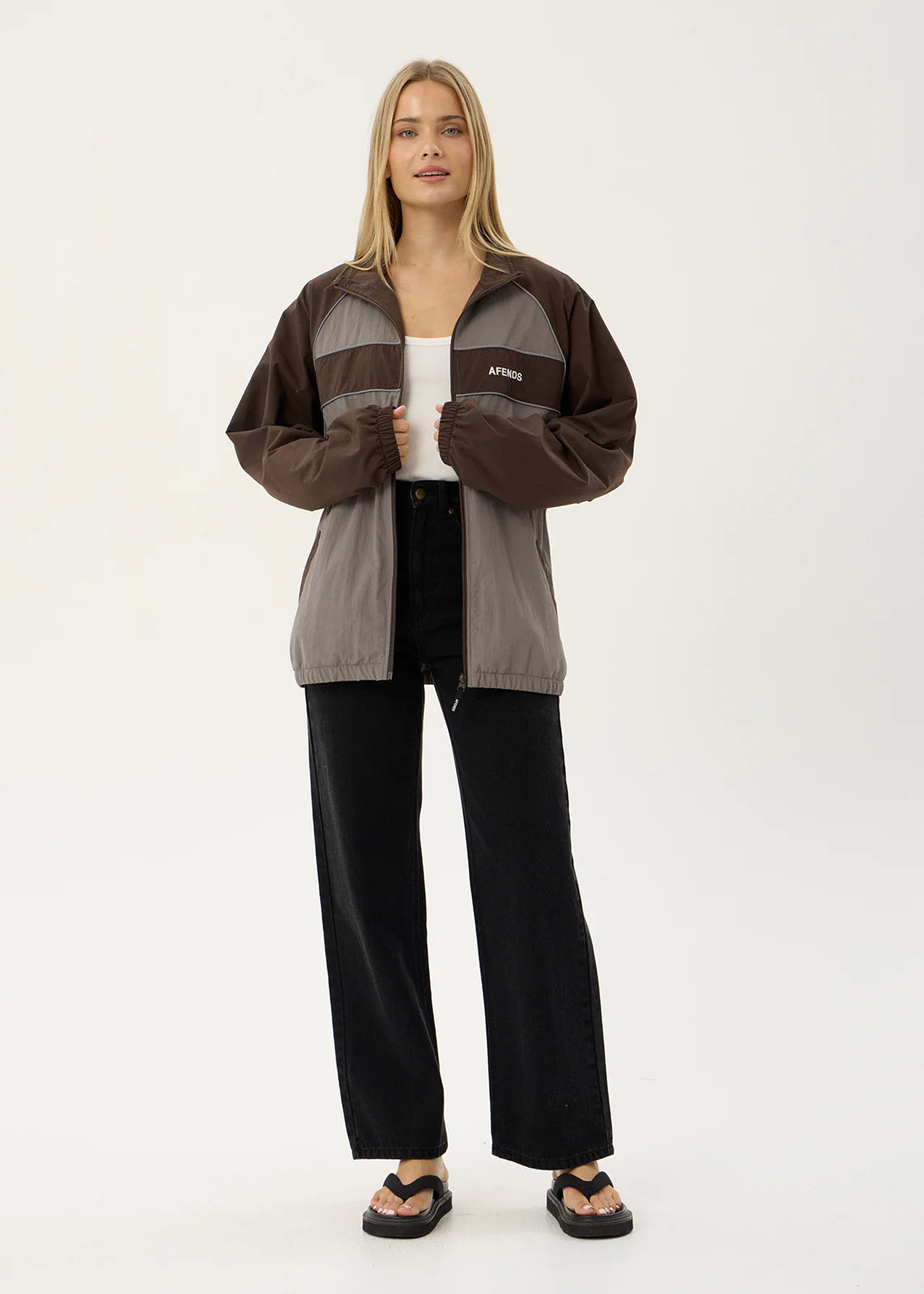 Afends Spicy Sports Spray Jacket Olive