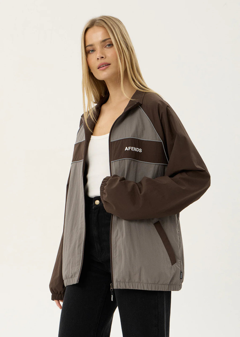 Afends Spicy Sports Spray Jacket Olive