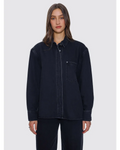 Thrills Melina Oversized Denim Shirt - Aged Black