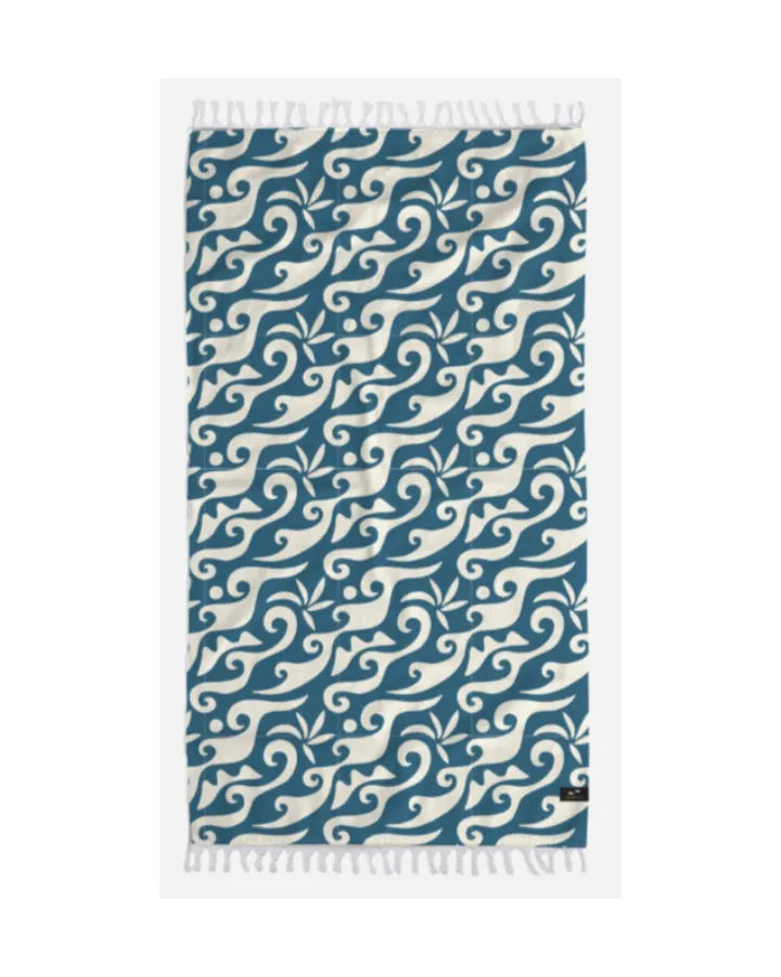 Slowtide Bailey Driftweave Turkish Towel- Salt Water