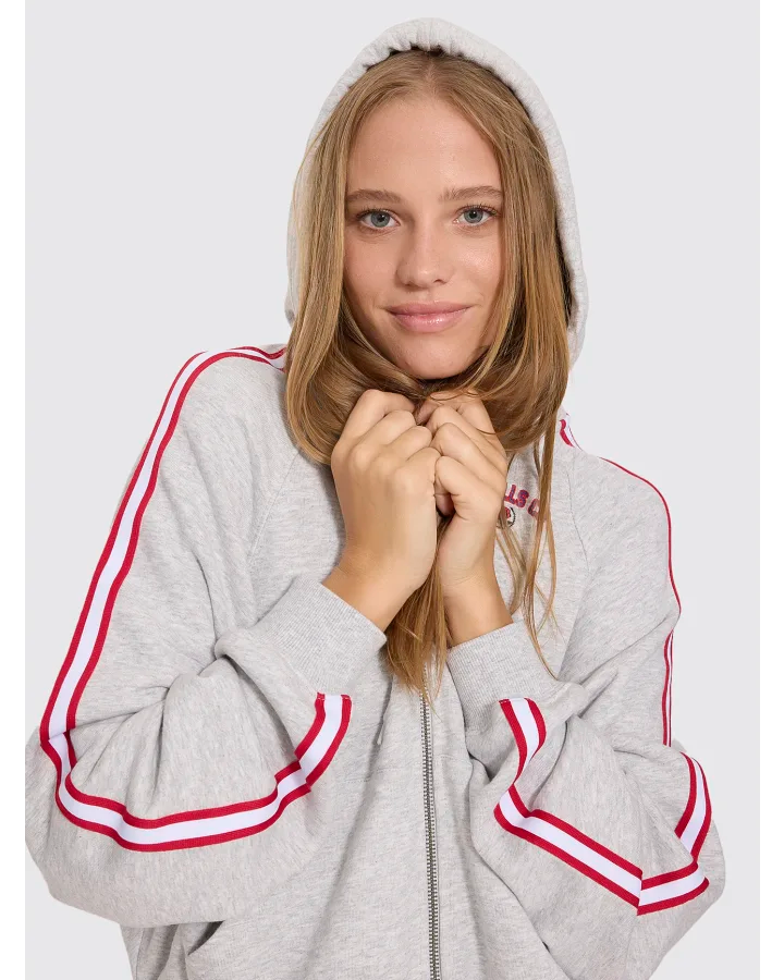 Thrills Tournament Of Roses Zip Hood Fleece Snow Marle