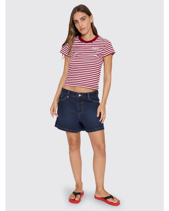Thrills Cara Mid Rise Short Midnight Torque Blue