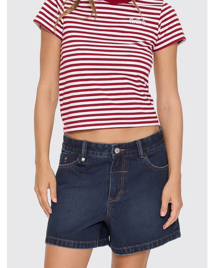 Thrills Cara Mid Rise Short Midnight Torque Blue