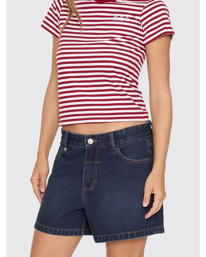 Thrills Cara Mid Rise Short Midnight Torque Blue