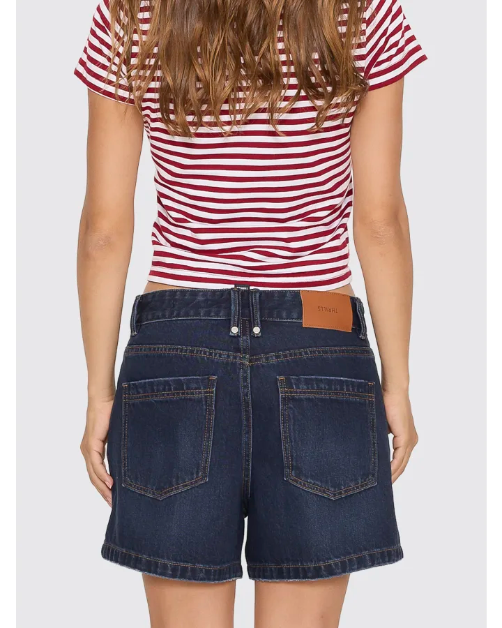 Thrills Cara Mid Rise Short Midnight Torque Blue