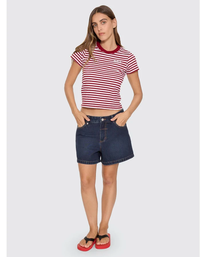 Thrills Cara Mid Rise Short Midnight Torque Blue
