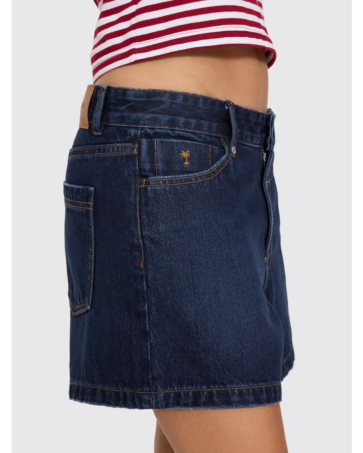 Thrills Cara Mid Rise Short Midnight Torque Blue