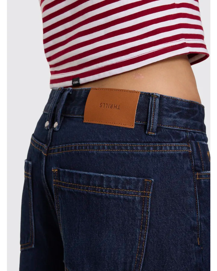 Thrills Cara Mid Rise Short Midnight Torque Blue