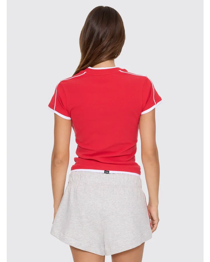 Thrills Tournament Of Roses V Neck Club Tee - Winning Red