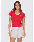 Thrills Tournament Of Roses V Neck Club Tee - Winning Red