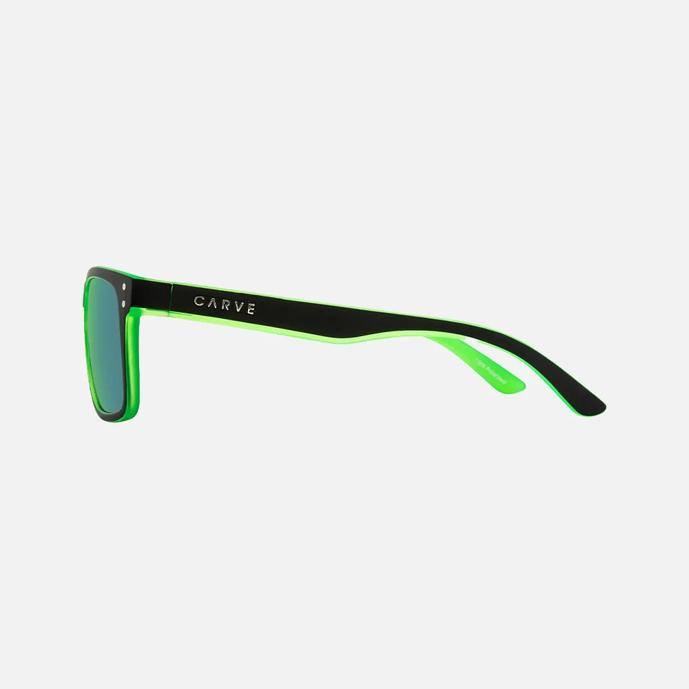 Carve Goblin Polarized Iridium Matte Black / Green Frame Sunglasses