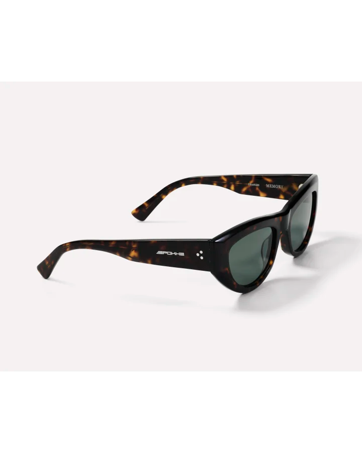 Epokhe Eyewear Memory Dark Tortoise Polished Green Polarized