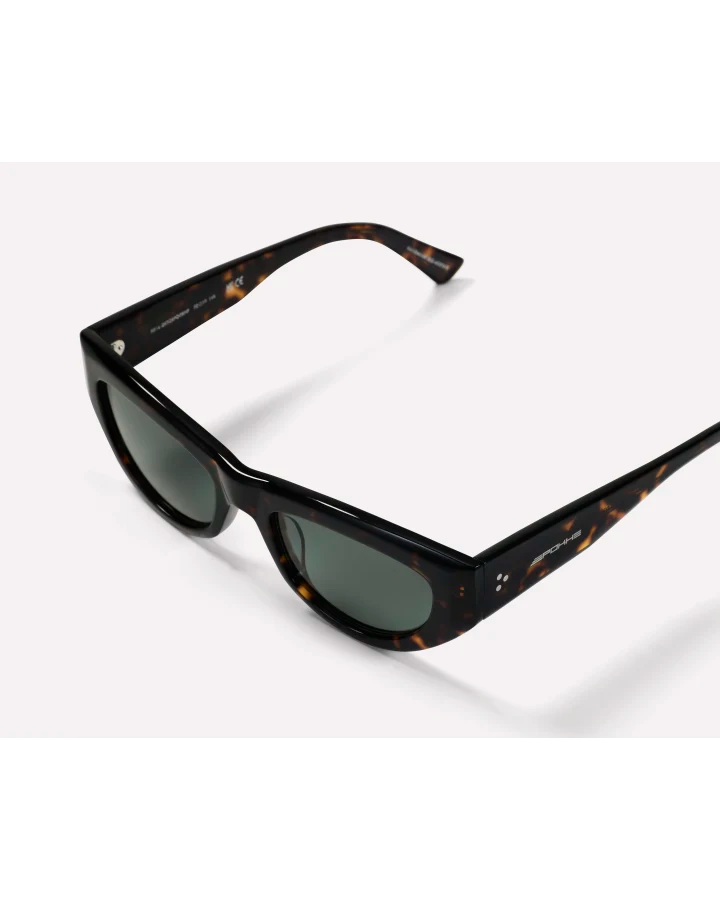 Epokhe Eyewear Memory Dark Tortoise Polished Green Polarized
