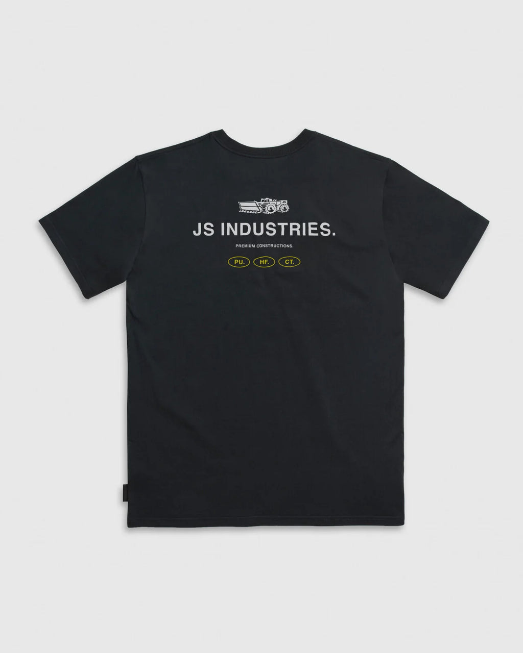 JS Construction Tee Washed Black