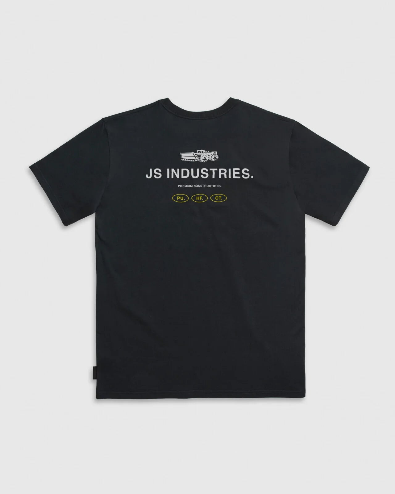 JS Construction Tee Washed Black