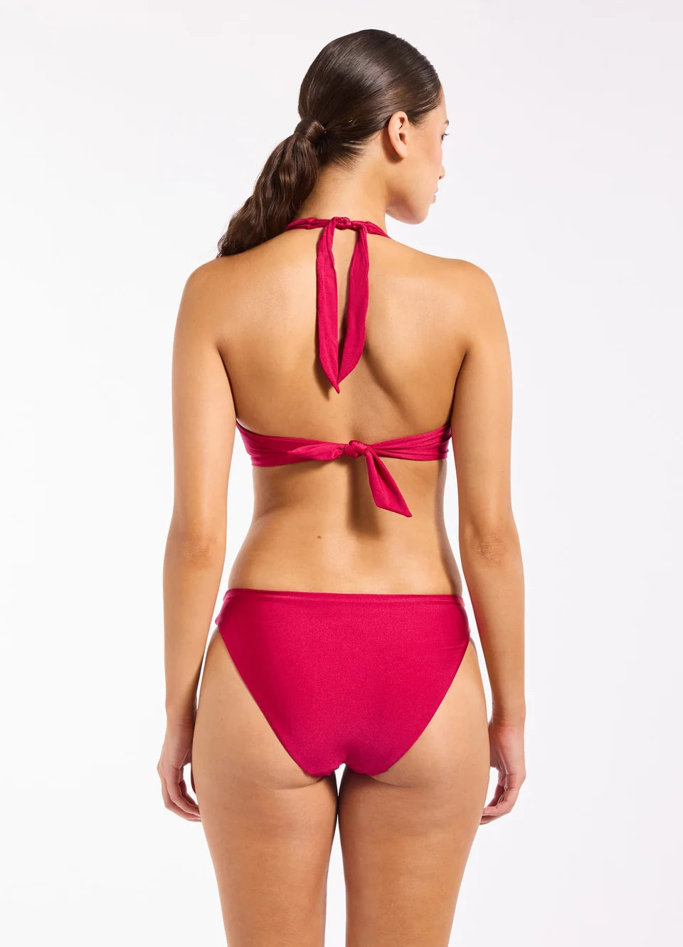Jets Shine Twist Front Bikini Top